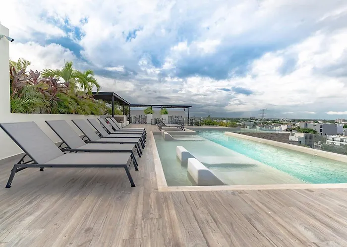 Veranto - 2Br Loft With Rooftop Pool, Gym & Parking * Playa del Carmen