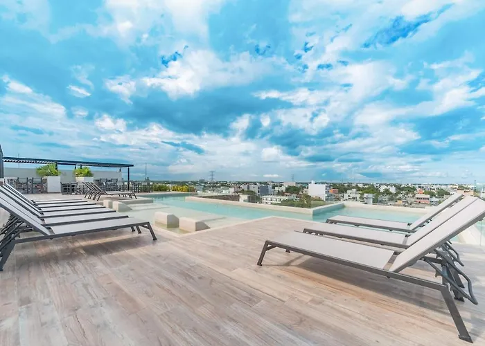 Veranto - 2Br Loft With Rooftop Pool, Gym & Parking * Playa del Carmen