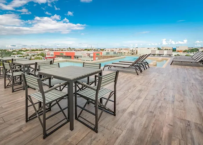 Appartamento Veranto - 2Br Loft With Rooftop Pool, Gym & Parking Playa del Carmen